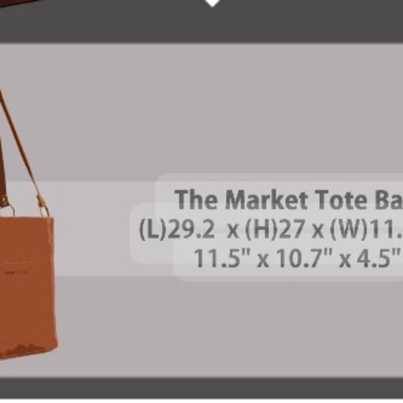 Beautiful Portland Leather Raspberry Market Tote - Picture 8 of 8